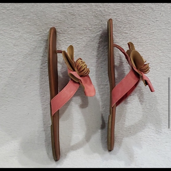 Capelli New York Pink Floral PU Leather Sandals, Size 7-7.5 - Picture 8 of 15